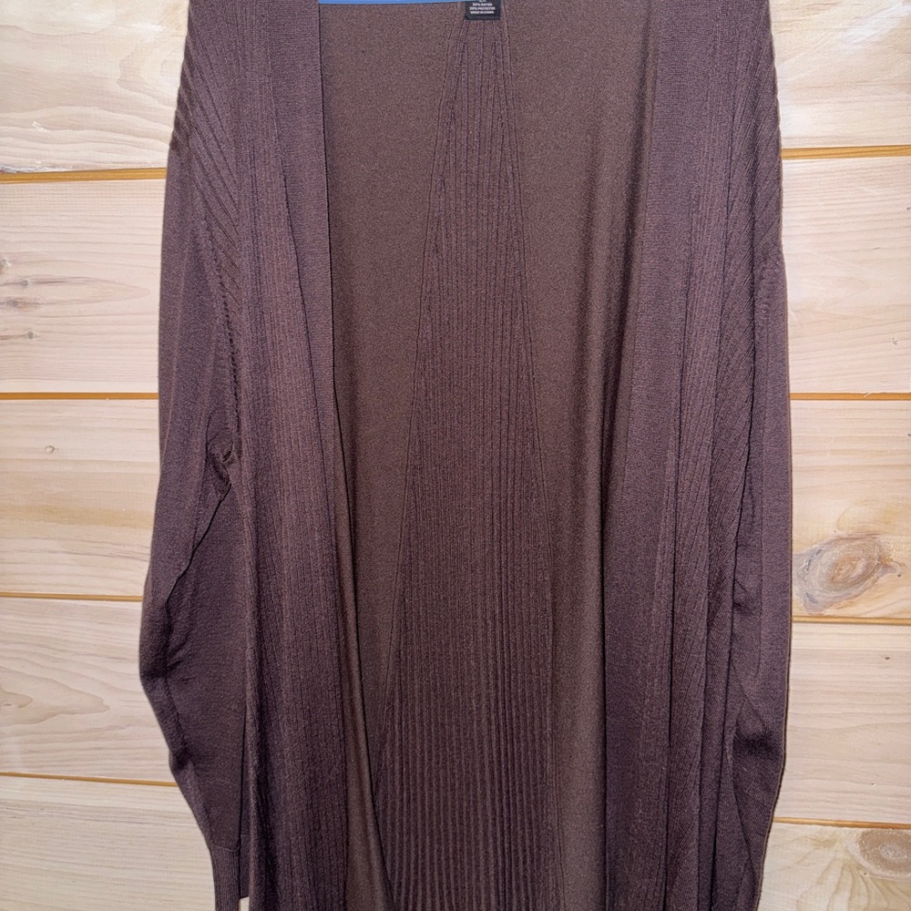 Liz Claiborne Chocolate Knit Cardigan